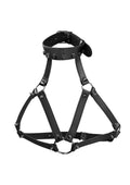 (WD) OUCH! SKULLS & BONES HARN W/ SKULLS & SPIKES BLACK