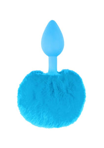 (D) NEON BUNNY TAIL BLUE