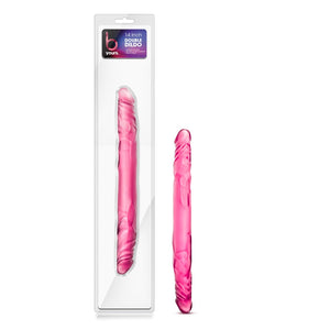 Blush Novelties B Yours - 14 Inch Double Ended Realistic Dildo - 1.4 Inch Thick - Lesbian Couple Dp - Two Headed Waterproof Flex