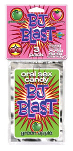 Bj Blast Oral Sex Candy 3 Pack: Strawberry Cherry And Green Apple