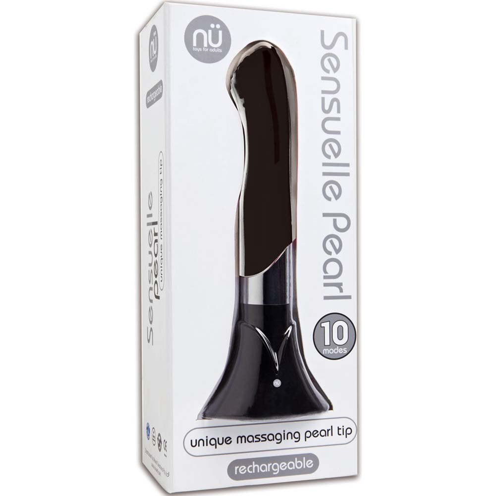 Sensuelle Pearl Rechargeable 10 Function Vibrator, Black