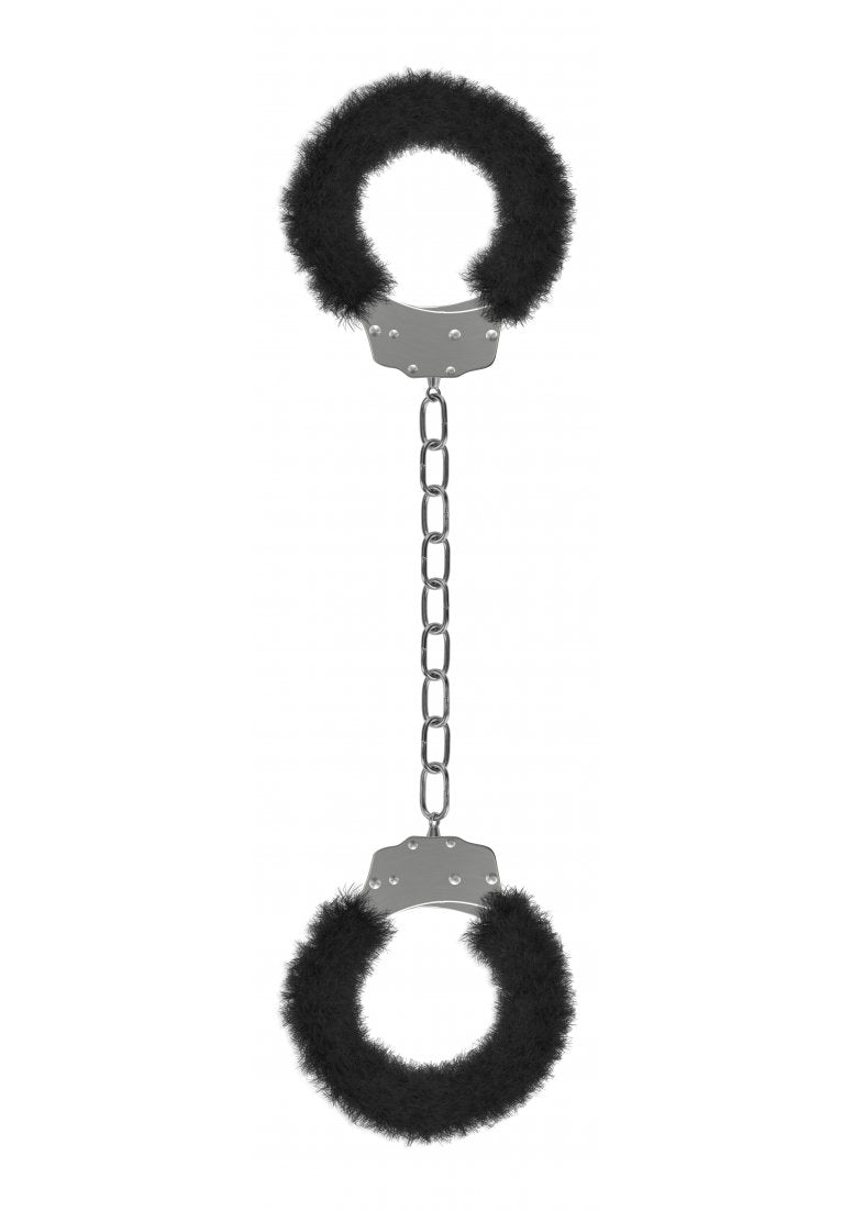 Ouch! Beginner'S Legcuffs Furry, Black