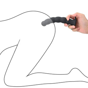 Anal Plug Trainer Kit, Pack of 2 Silicone Butt Plug Training Set Thread Anal Beads with Narrow Flared Base Adult Sex Toy for Men