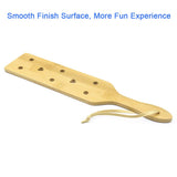 Bamboo Spanking Paddle for Sex Play, 13.4inch Lightweight and Super Durable with Smooth Finish Wood Paddle for Adults