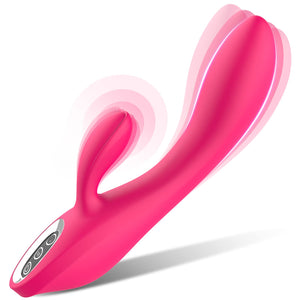 Rabbit Vibrator Sex Toys for Women - G Spot Clitoral Anal Dildo Vibrator with 7 Vibrating Modes & 3 Clit Speeds, Female Vibrator