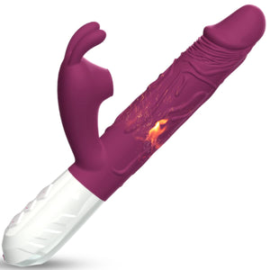 Seukn Female Vibrator Adult Toys for Women,G Spot Vibrator Clitoral Stimulator Rose Sex Toy Realistic Dildo with 7 Vibration Mod
