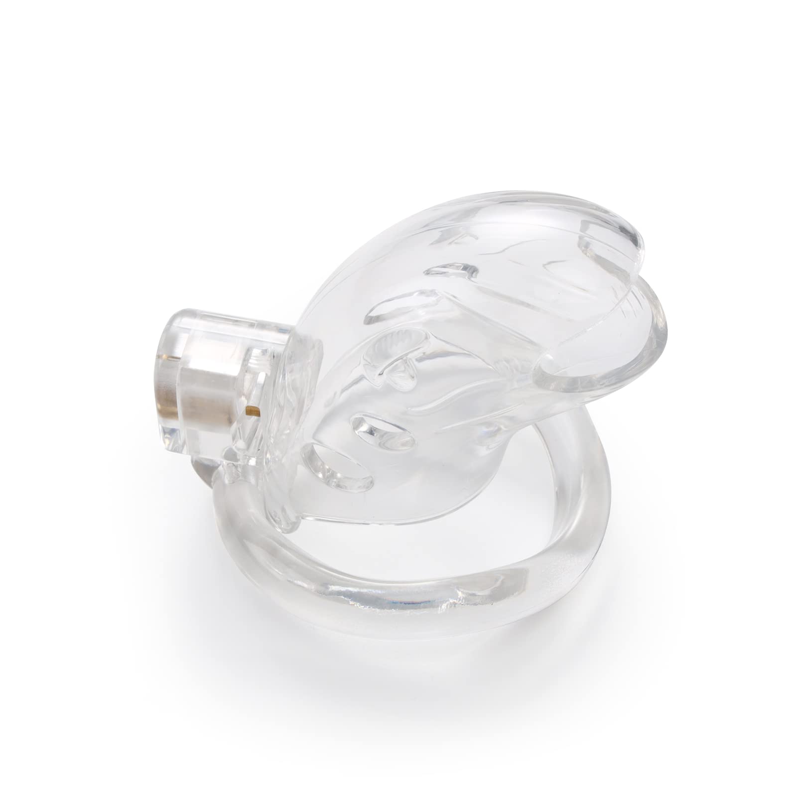 Male Chastity Device Cock Cage - Lock Love Average Size Chastity Cage with 3 Active Rings & Keys Adult Sex Toy for Men PC Plasti
