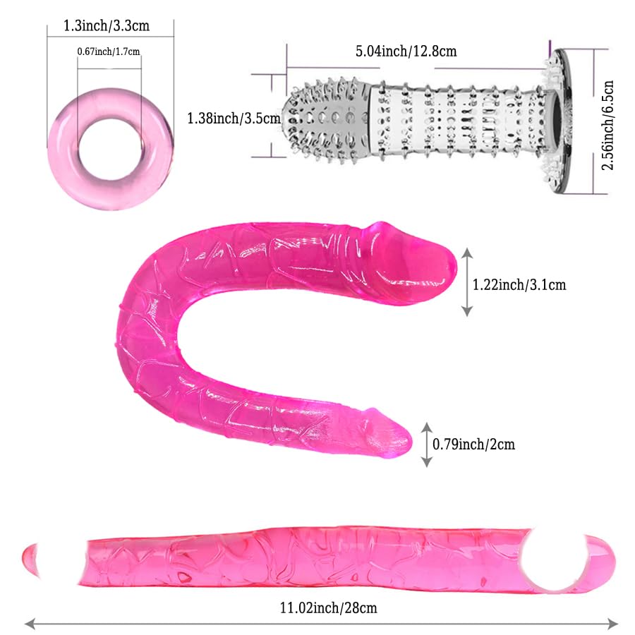 G Spot Dildo Vibrator Anal Plug Beginner Set 17 PCS Butt Plugs Sex Toy Training Kit- G Spot for Beginner Adult Unisex Women and