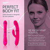 Femme Funn Ultra Rabbit Vibrator Dildo - 7 Speeds & Usb Rechargeable - Clit Stimulator Rabbit Dildo For Women (Pink)