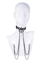SS S&M Lace Collar with Nipple Ties