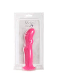 Riley Silicone Swirled Dong - Neon Pink