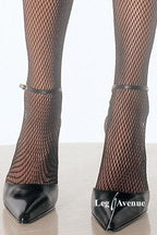 Bow Top Fishnet Thigh Highs