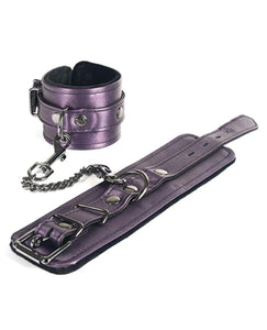 Galaxy Legend Wrist Restraints Faux Leather Purple