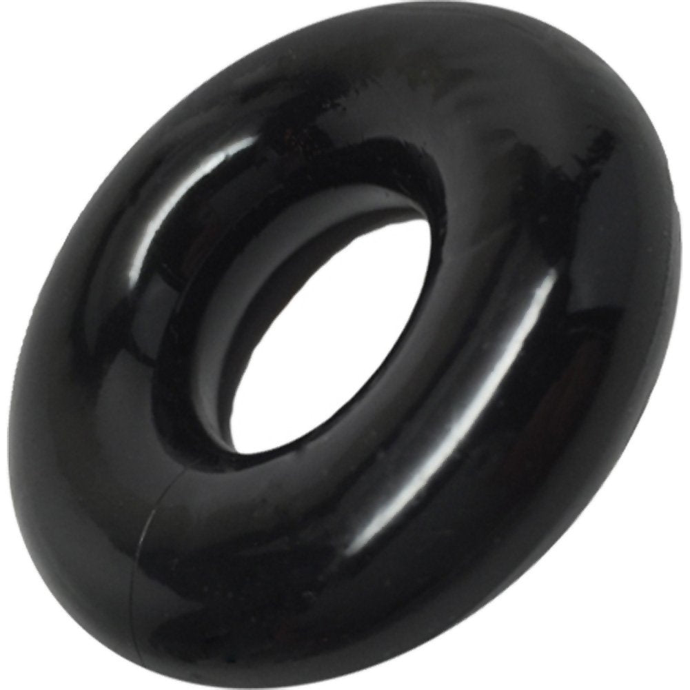 Rock Solid 3 Donut Ring, Black