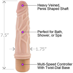 B Yours Vibocock #3 Beige Vibrating Dildo