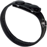 The Macho Collection Adjustable Snap Cock Ring, Black