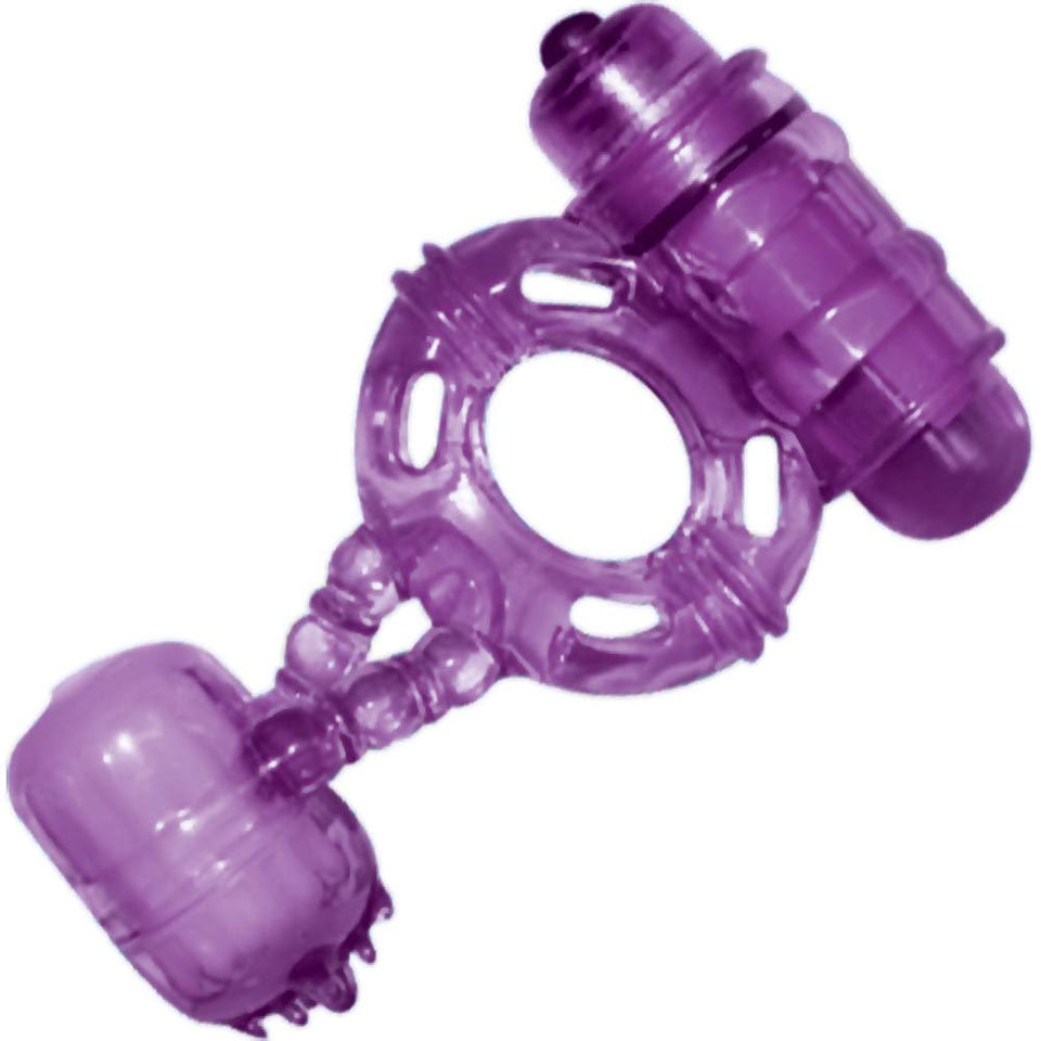 Macho Double Cock And Balls Ring