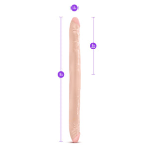 B Yours - 16In Double Dildo - Beige