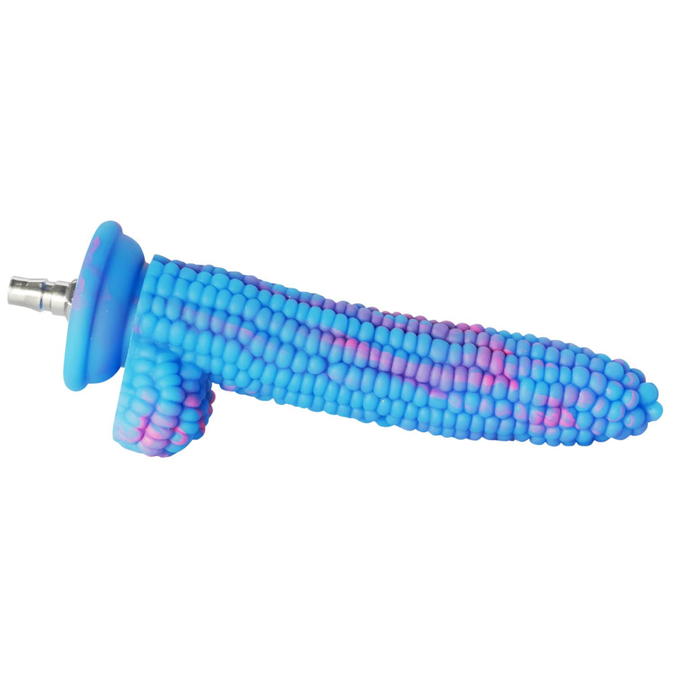 FREDORCH Realistic Silicone Dildo for Sex Machine Vac-U-Lock with Quick Air Connector Device User (Blue, 20.5cm/8inch)