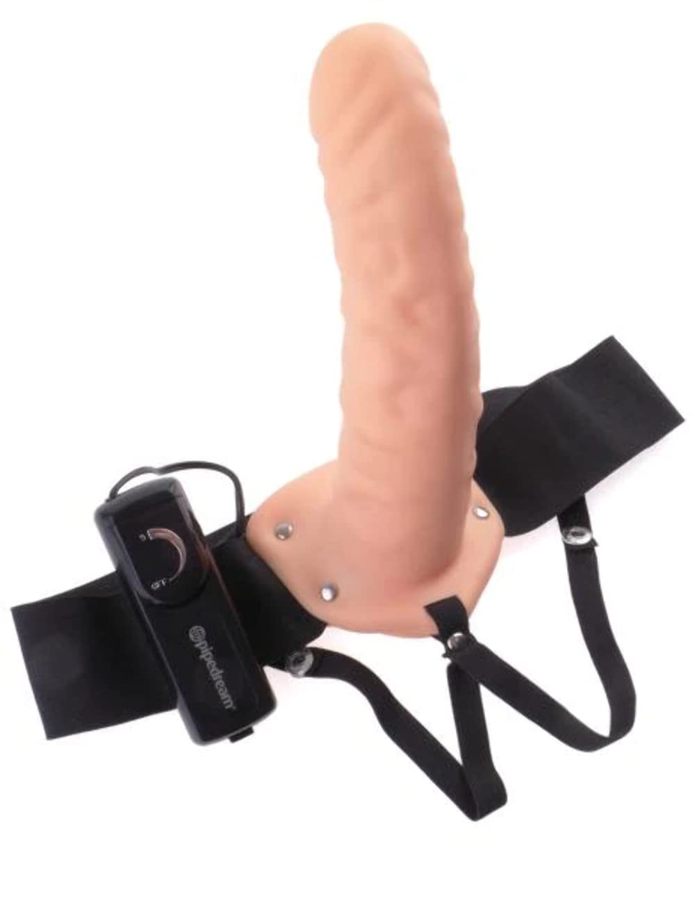 Fetish Fantasy 8 '' Vibrating Hollow Strap-On, Flesh
