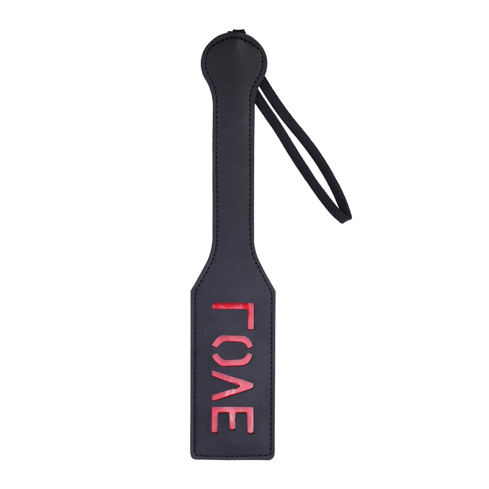 alisikee Love Spanking Paddle for Adult Sex Toys, Faux Leather Bondage Sexual Paddles BDSM Set