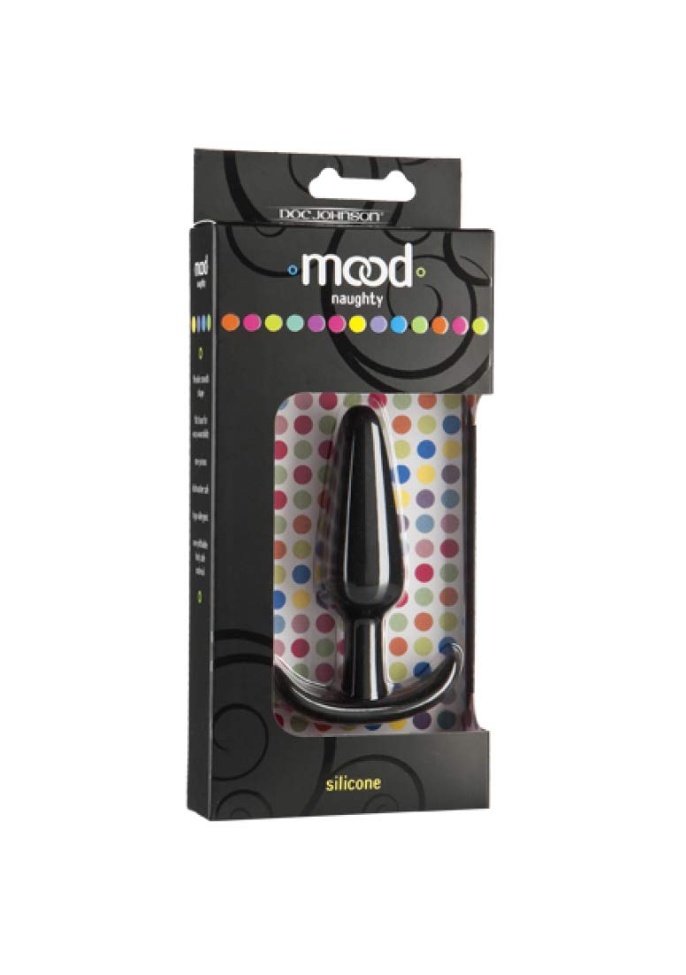 Mood Naughty Medium Blk Sili Butt Plug