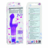 Calexotics Platinum Edition Waterproof 9-Function 2-In-1 Butterfly Kiss Vibrator For G-Spot And Clitoral Massager - Purple