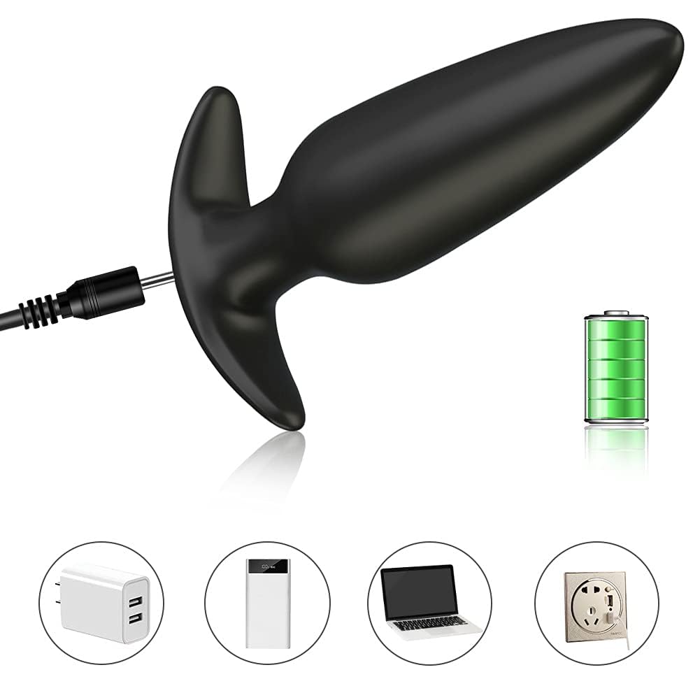G-spot Anal Vibrator Prostate Massager, Silicone Rechargeable Wearable Anal Vibrator with Remote Control 10 Vibration Modes Wate