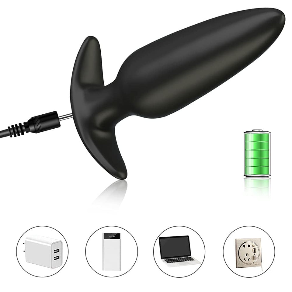 G-spot Anal Vibrator Prostate Massager, Silicone Rechargeable Wearable Anal Vibrator with Remote Control 10 Vibration Modes Wate