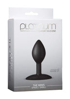 Doc Johnson Platinum Premium Silicone  The Minis  Spade  Small  35 In Long And 13 In Wide  Butt Plug  Petite Anal Toy