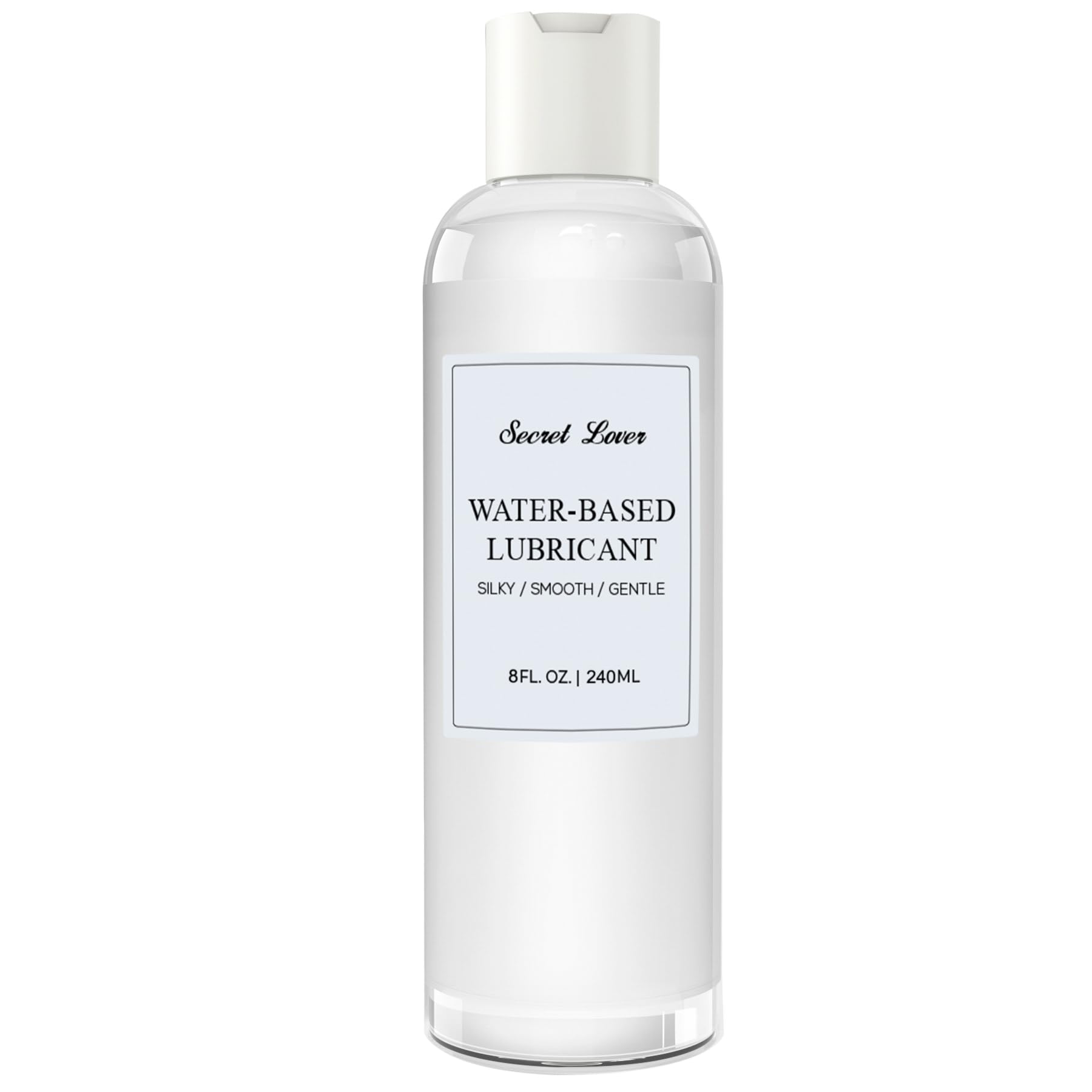 Secret Lover Water-Based Personal Lubricant, Silky Smooth Long-Lasting Lube for Women, Men, and Couples, Natural Ingredients Non