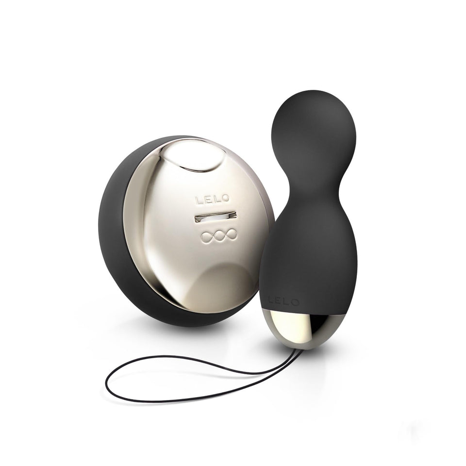 Lelo Hula Beads, Twisting, Turning And Vibrating Pleasure Beads (Kegel Balls For Women) Vibrator Egg Ben Wa Balls Bullet Vibration Egg Wireless Remote Control Vibrator, Black