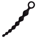 8.2-Inch Anal Beads Butt Plug with Pull Ring, Beginner 's Design G-Spot Stimulator with 7 Progressive Beads, Soft Silicone Prost