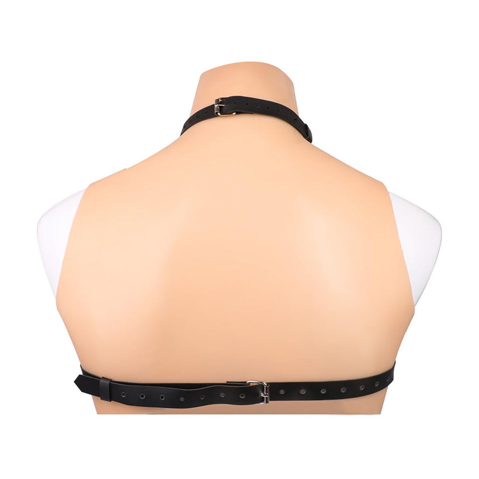 Kutocesy Sex Restraints Leather Adjustable BDSM Corset Gear & Accessories for Adult Couples Kinky Sexy Toy Role Play Game Tool (