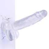 8.2 '' Long G-spot Dildo, Body Safe Material, Lifelike Skin-Touching Feeling, Powerful Suction Cup Dildo for Hands-Free Play & A