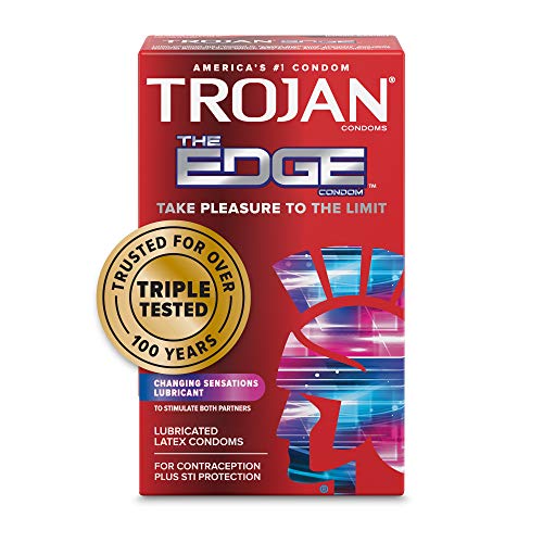 Trojan The Edge Premium Lubricated Condoms - 10 Count