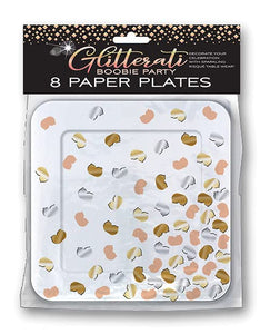 Glitterati Boobie Party Plates