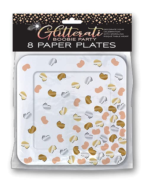 Glitterati Boobie Party Plates