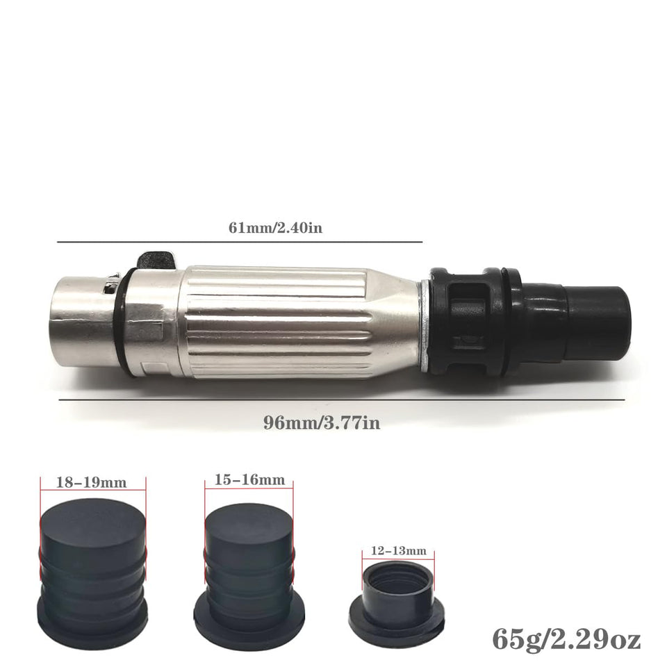 TenFruit 3XLR Adapter for Massage Gun Sex Machine Attachments Massage Gun to 3XLR Dildo Masturbator for Squirt Orgasm