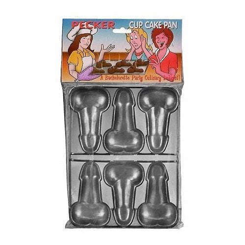 Pipedream Products Pecker Cup Cake Pan, Silver