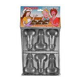 Pipedream Products Pecker Cup Cake Pan, Silver