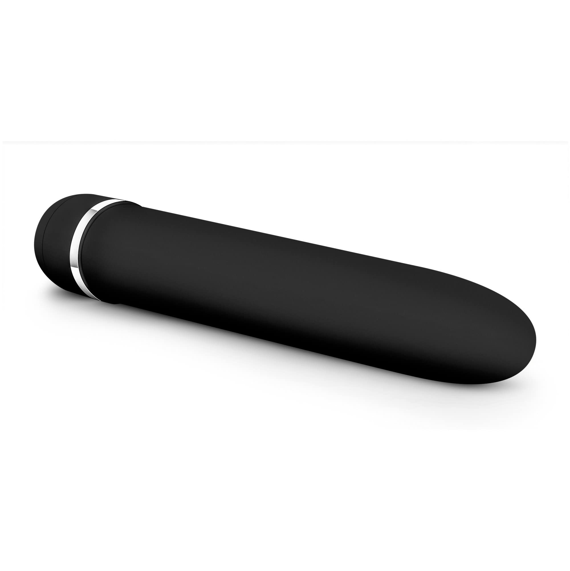 Blush Novelties Luxuriate - Elegant Satin Smooth Powerful Wand Vibrator - Clitoral And G Spot Stimulator Sex Toy For Women - Bla