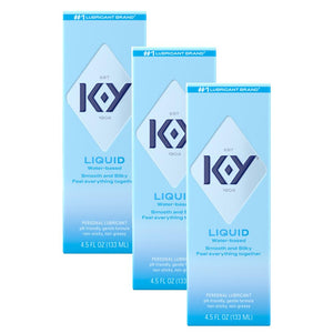 K-Y Liquid Lube Personal Lubricant New Water-Based Formula Safe for Anal Use Safe to Use with Latex condoms for Men Women and co