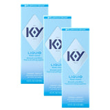 K-Y Liquid Lube Personal Lubricant New Water-Based Formula Safe for Anal Use Safe to Use with Latex condoms for Men Women and co