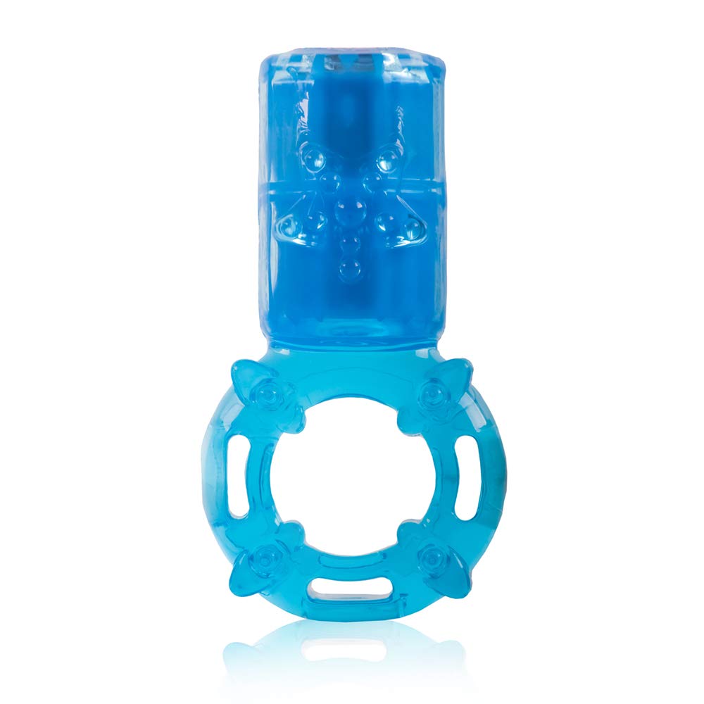 Screaming O - Big OMG - Blue | Rechargeable Vibrating Cock Ring | Penis Ring, Reusable Vibrator | Couple Sex Toys, Dick Ring for