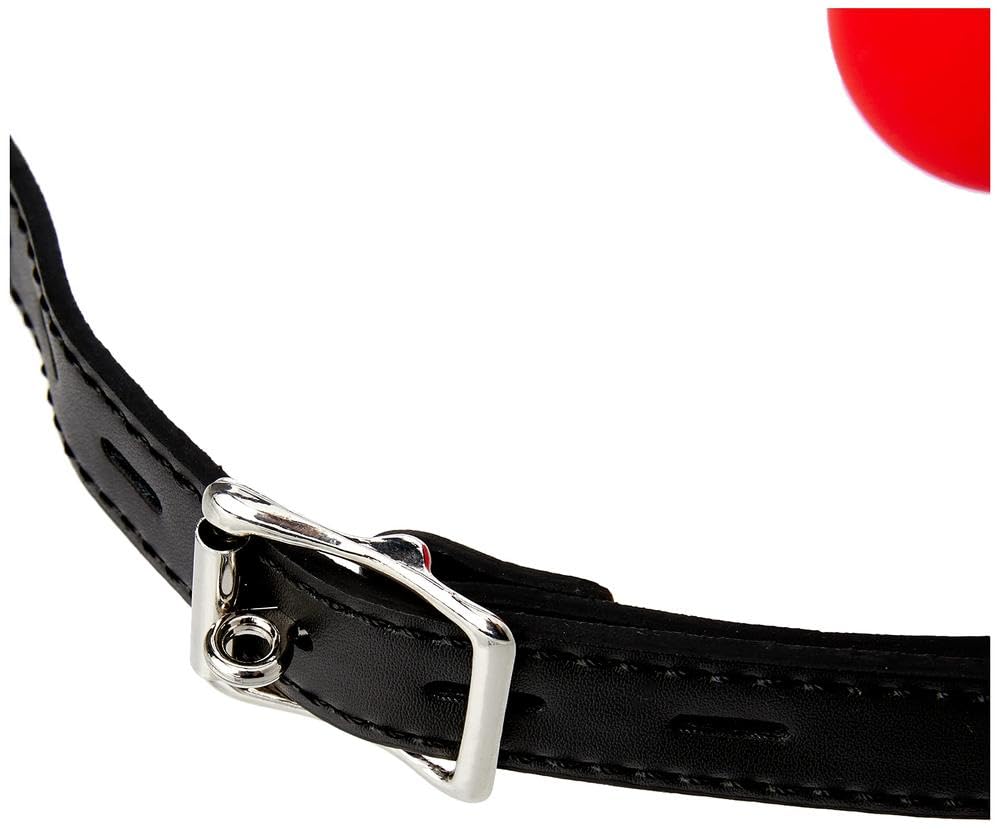 Master Series The Hush Gag Silicone Comfort Ball Gag, Red (Ad685)