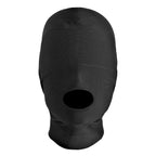 Master Series Disguise Open Mouth Hood With Padded Blindfold, Black, 1 Count