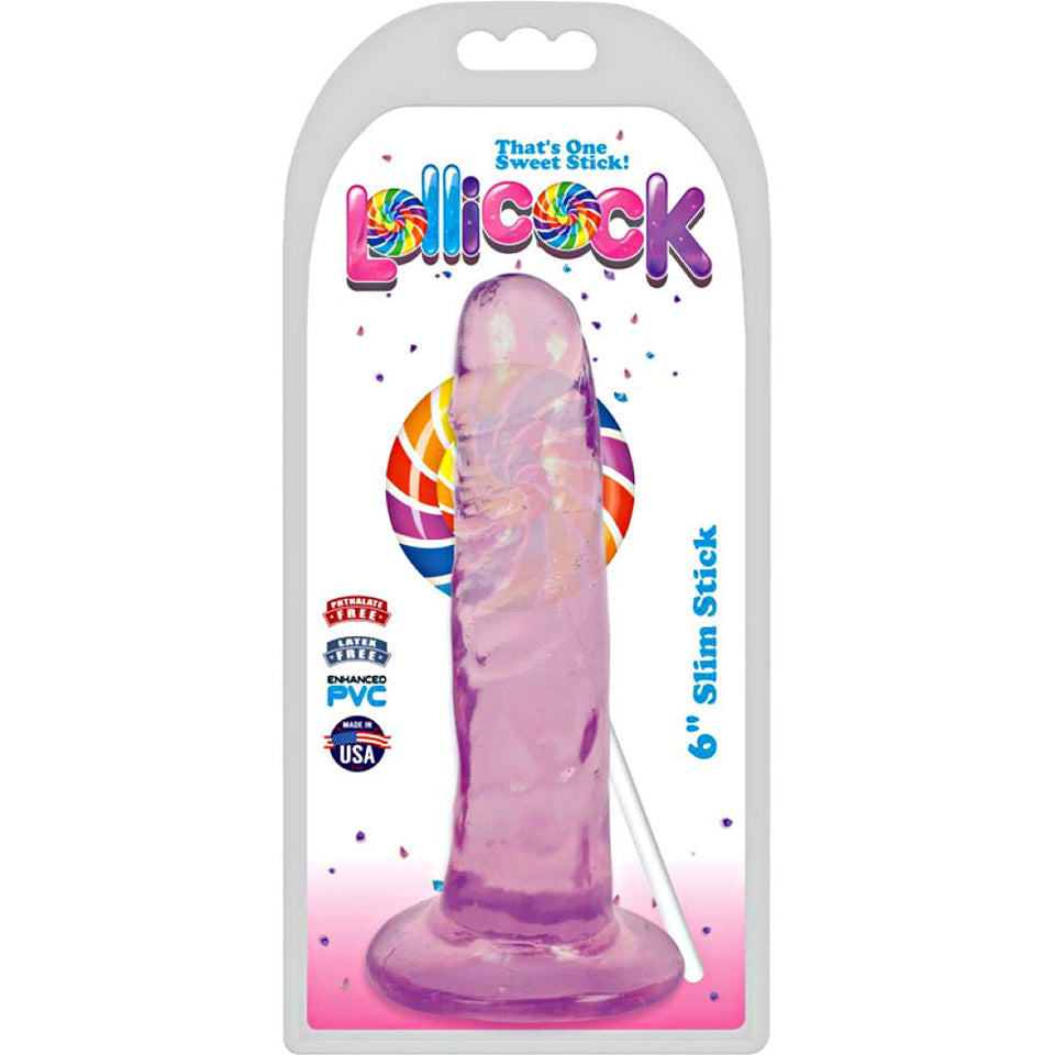 Lollicock Slim Stick 6In Grape