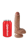 King Cock 7In Cock With Balls - Tan