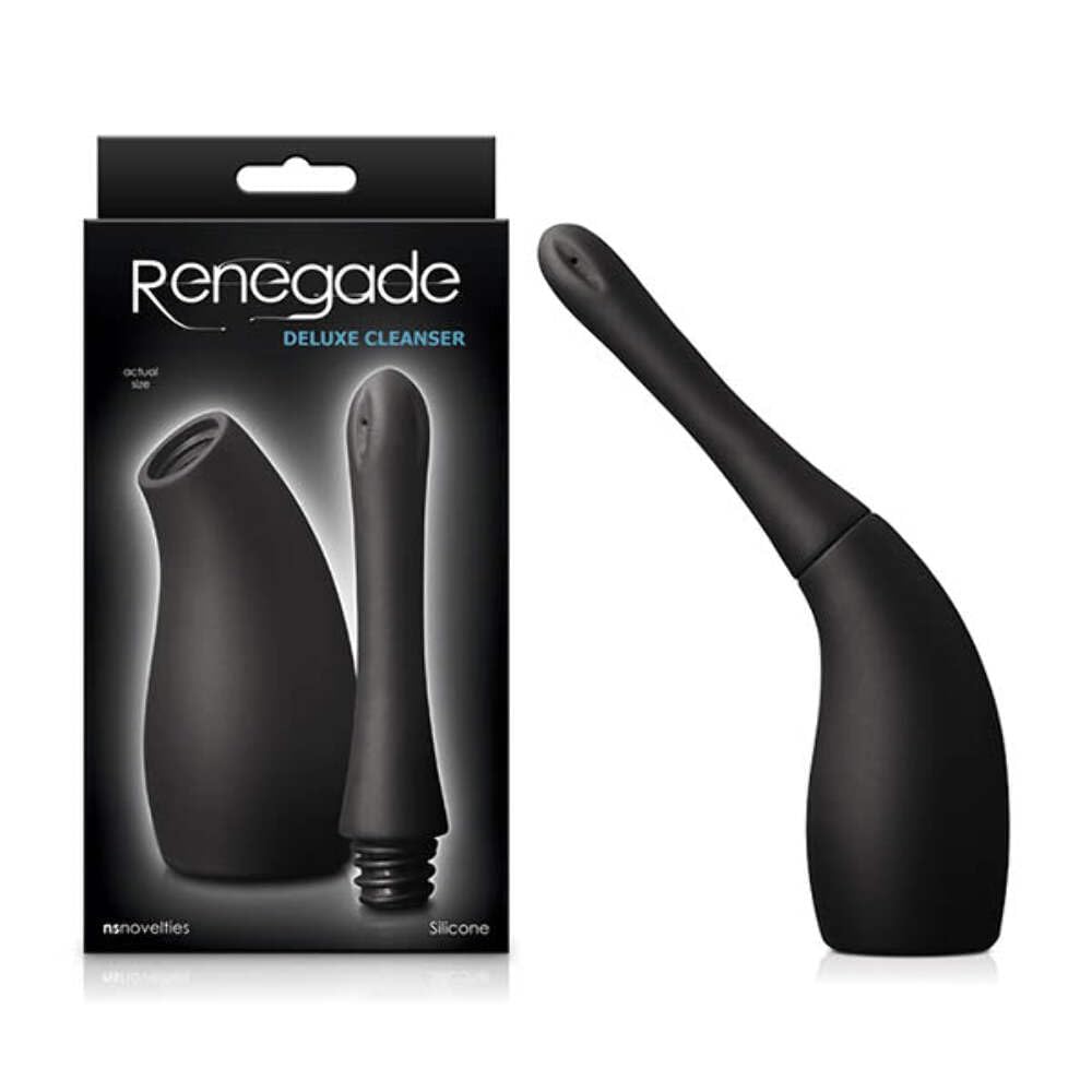 Renegade Deluxe Anal Cleanser - Silicone - Black